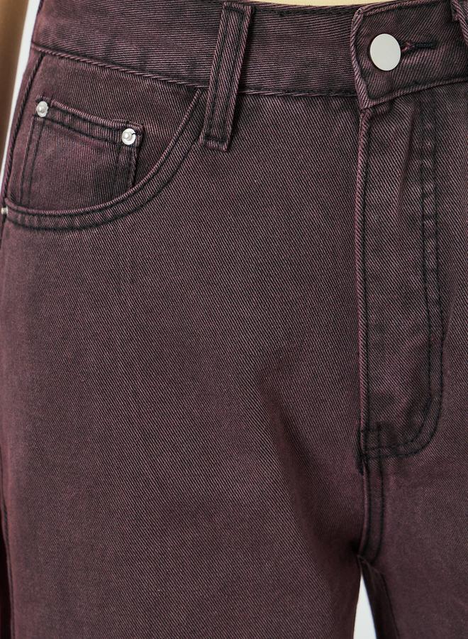 Styli Women Brown High Rise Wide Leg Jeans - Image 2